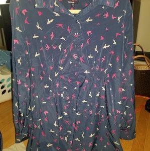 Maternity shirtdress